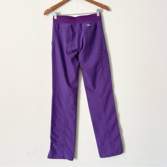 Figs XXS Tall Limited color Ultra Violet Purple scrubs top and pants set - Picture 9 of 11